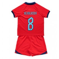 Echipament fotbal Anglia Jordan Henderson #8 Tricou Deplasare Mondial 2022 pentru copii maneca scurta (+ Pantaloni scurti)